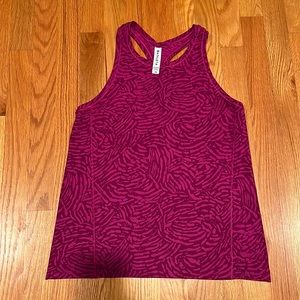 Athleta Fuchsia Animal Print Racerback Tank Top XS
